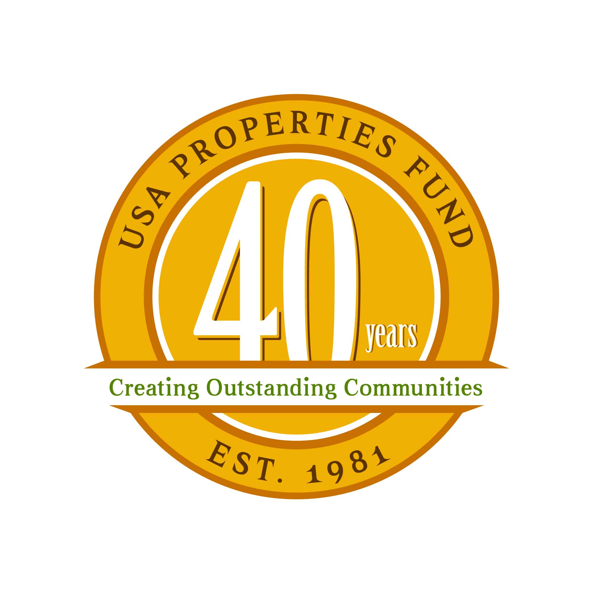 USA Properties Fund 40th anniversary logo