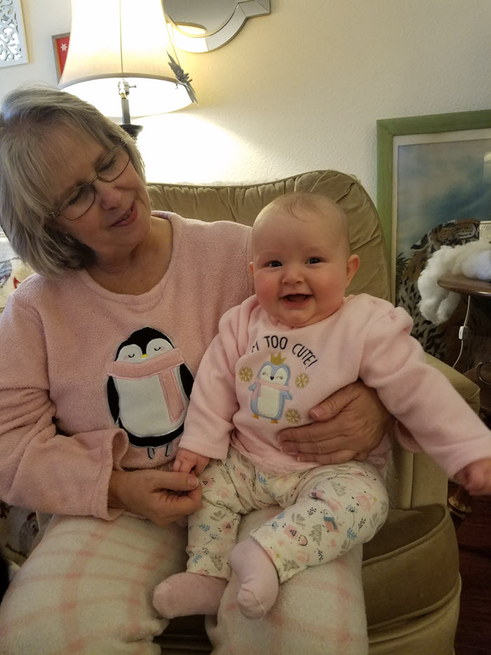 Yvonne McDonald and baby granddaughter