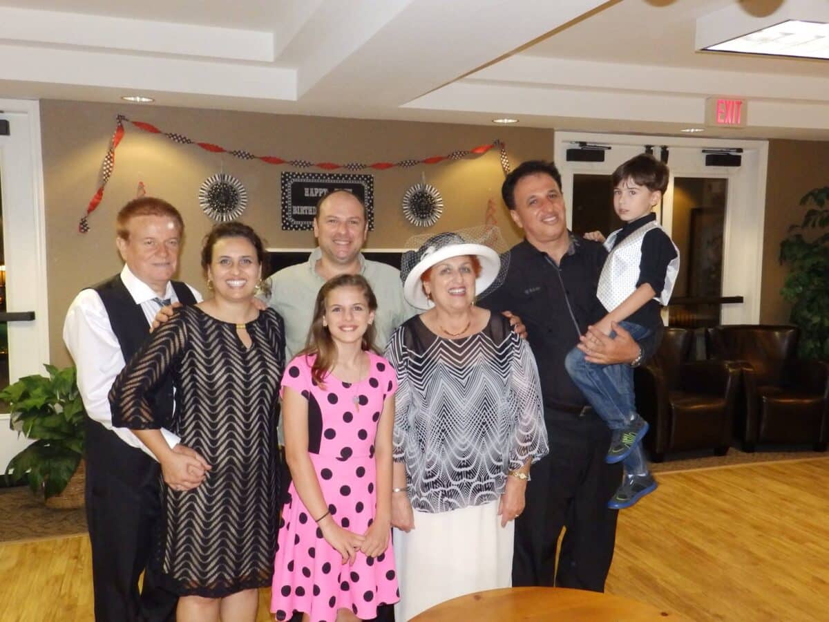 Natalia Todorov’s family at a private celebration in the Vintage Canyon Clubhouse.